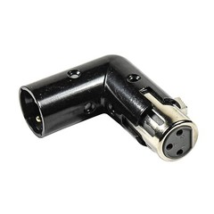 4pcs HQRP 3-Pin XLR Angle Adapter Dual Male & Female 4 Adjustable Angle Position
