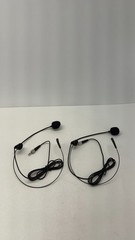 Hotec UHF Wireless Microphone System Dual Headset Lavalier Lapel Mics H-U25