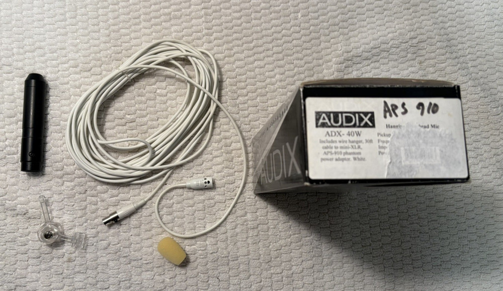Audix ADX-40W White Choir Microphone-Open Box
