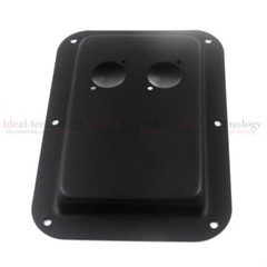 2 Pcs Large Blank Metal Speaker Jack Plates Dual SpeakOn NL8MPR, NL4MPR For JBL