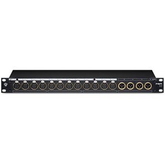 Black Lion Audio PBR-XLR 16-Point Gold Plated XLR Patch Bay 19-inch Rack Mount
