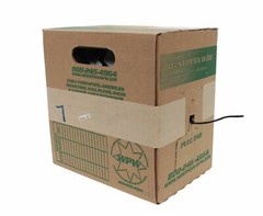 West Penn 2 Cond 22 AWG Shielded CMR Rated White Cable 1000′ ft 291-WH