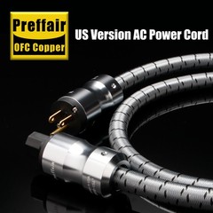 HiFi Audio Power Cable Audiophile US EU Schuko Amplifier Power Cord