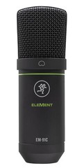 Mackie M Caster Live White Streaming Podcasting Smartphone/USB Mixer+EM-91C Mic