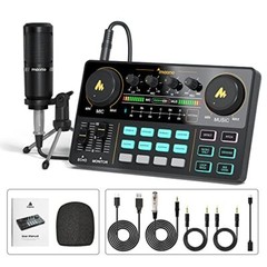 Podcast Equipment Bundle, MaonoCaster Lite -Audio Interface-All in One-Podcast