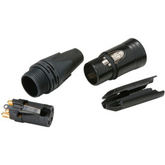 (12 PACK) NEUTRIK NC3FXX-B 3-Pin XLR Female Cable Mt Connector Black w/ Gold Pin