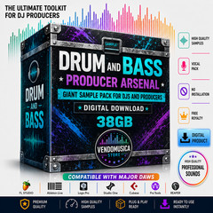 DRUM and BASS SAMPLE PACK – 27 PACK – WAV – SERUM – TEMPLATE 38 GIGA