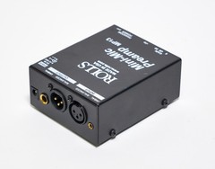 Rolls MP13 Mini-Mic Preamp Black Single Channel Microphone Amplifier Phantom