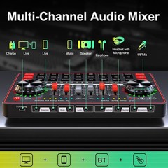 Podcast Microphone Bundle with Live Sound Board Audio Mixer, Podcast Equipmen…