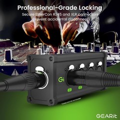 4-Channel XLR/DMX to RJ45 Ethernet Extender for Live Sound & Lighting