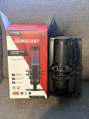 HyperX QuadCast S RGB LED USB Cardioid Microphone – Black (Open Box)