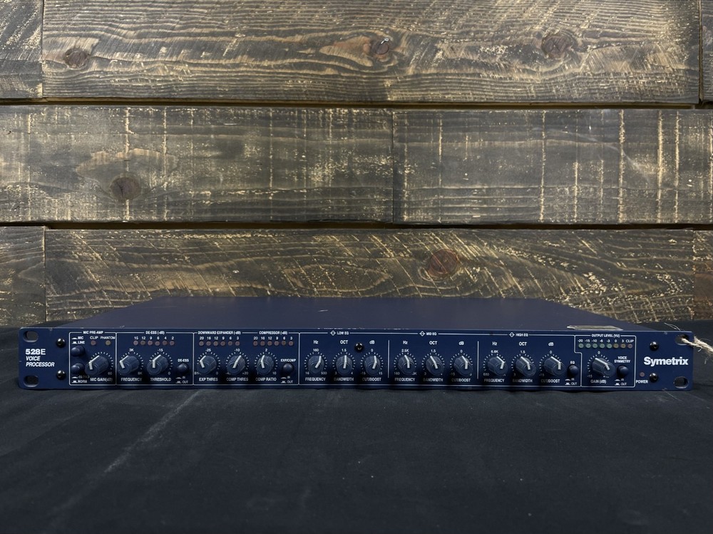 SYMETRIX 528E Analog VOICE PROCESSOR PreAmp, Compressor, EQ, Channel Strip