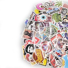 100 Skateboard Stickers Vinyl Laptop Luggage Decals Dope Sticker Lot Bomb USA