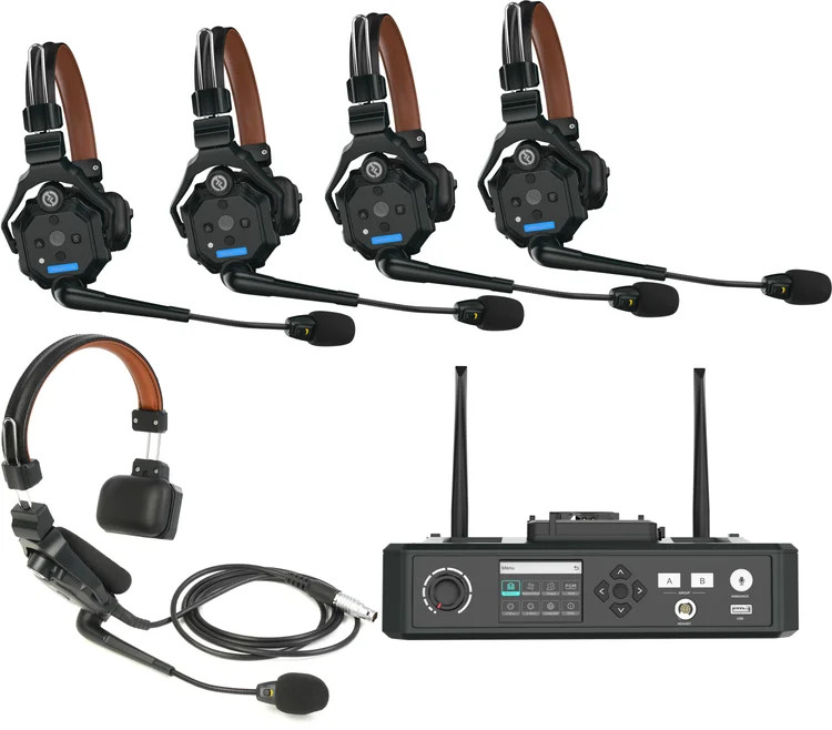 Hollyland Solidcom C1 Pro Wireless Intercom System – 4 Headsets and Hub