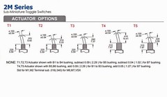 100pc Sub-Miniature Toggle Switch 2MS3T2B2M2QES On/Off/On 3P SPDT UL Dailywell
