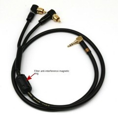 Professional 3.5mm Jack To Dual RCA Audio Cable Pure Copper AUX Universal