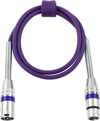 6 Pack 6.6Ft Multi-Color XLR Microphone Cables, 3-Pin Balanced XLR Male to Femal