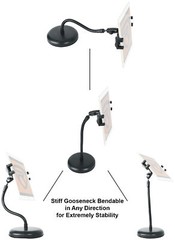 Rockville iStand 9 iPad/iPhone/Phone/Tablet Gooseneck Desktop Stand+Mic Clip