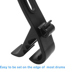 4 Pack Adjustable Drum Microphone Clips Shock Resistant Mic Holders for Drum Sta