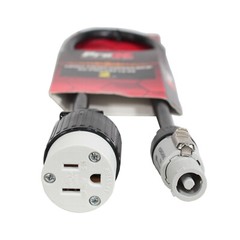 2 Power Cables 2 ft Powercon Gray to Edsion Female by Prox