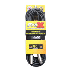 Pro X 50 Ft. Balanced XLR3-F to XLR3-M Premium Audio-Microphone Cable