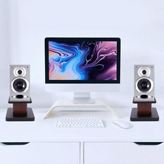 2pcs Tabletop Speaker Studio Monitor Stand Bookshelf Desktop Computer Holder
