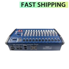 PMX1202D-USB 12-Ch Bluetooth Audio Mixer with Amp Built-in 16 DSP Reverb Presets