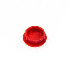 15mm Black Knob with Red Cap for Buchla 208C, Easel Command, LEM218 Modules