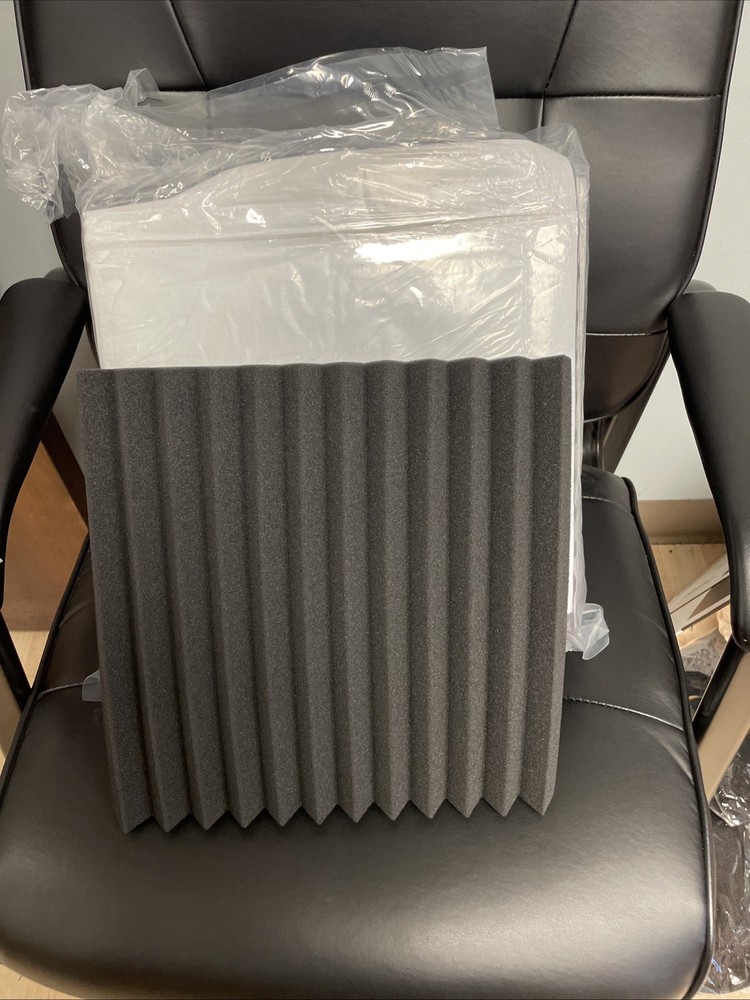24Pack 12″X12″X1″ Self-Adhesive Acoustic Foam Panel Studio Soundproof Wall Tiles