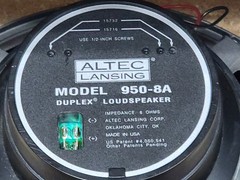 1 Of 24 Altec Lansing 950-8A Speaker Duplex 15″ Driver 8 Ohm 400 Watt Modern 604