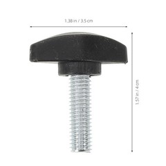 10Pcs Reusable Mic Stand Screws Black PP and Carbon Steel for Mic Clamp