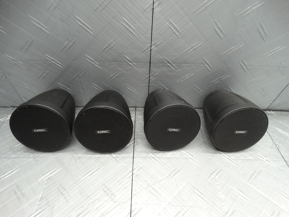 QSC Acoustic Design Satellite Pendant Speakers AD-P.SAT (Lot of 4)