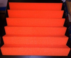 Acoustic Foam tiles 2″ x 12″ x 12″ (orange) – 8 pack wedge foam