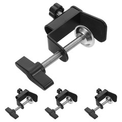 4Pcs Universal Desktop Work Clamps Metal and Plastic Reusable Table Holders