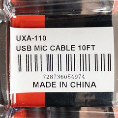 Hosa UXA-110 Microphone Interface Cable USB to XLR 3 pin for Recording / Podcast
