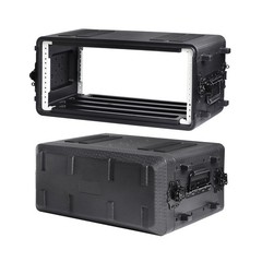 Diandian 4U Rack Case Shallow 12″ Depth, 19″ Rackmount Flight Case, Watertigh…