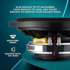 PRO-HY8.2MSL 8″ Hybrid Slim Loudspeaker with a 1″ Compression Driver Horn