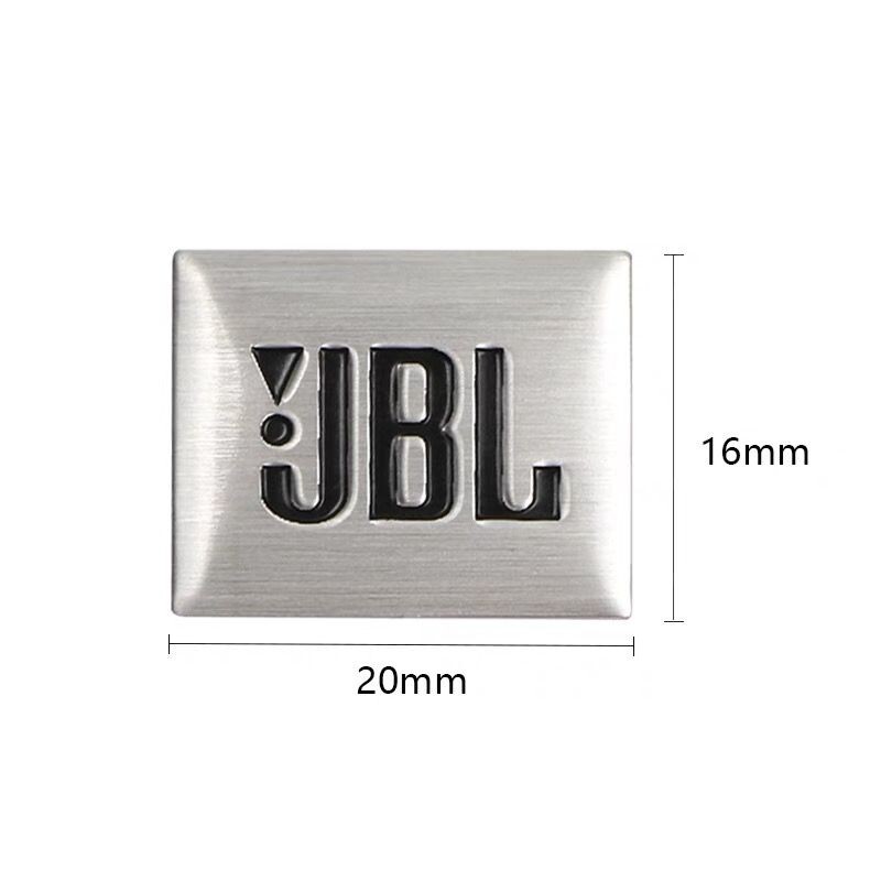 4pcs Replacement JB Speaker Badge Emblem Logo 20mm aftermarket Silver