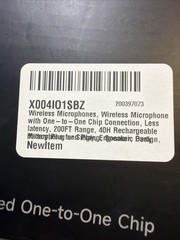 ECHOMUSSY Wireless Microphone with One-To-One Chip Connection