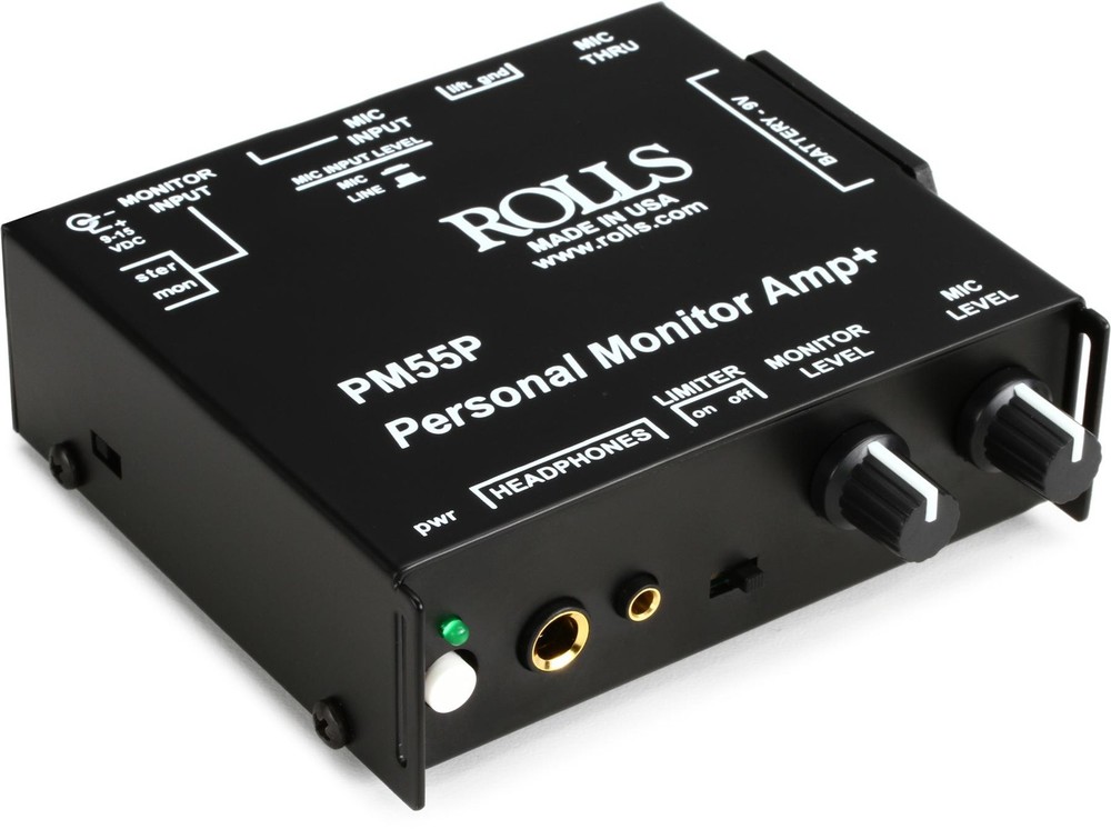 Rolls PM55P Personal Monitor Amp/Limiter/Battery