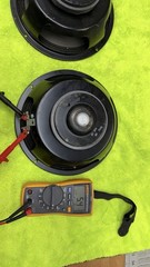 2X 10″ Speaker woofer drivers LOOKS JBL NO BRAND Marked 1970s Work GREAT HEAVY🔥
