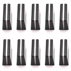 10pcs Replacement Cross Fader Knob Cap For Pioneer DJM-900NXS2 900SRT (Black)