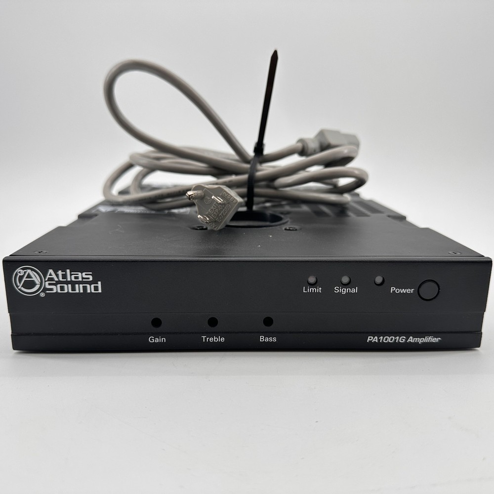 Atlas Sound PA1001G 100W Mixer Amplifier 70.7V/100V Commercial Audio Amp Tested