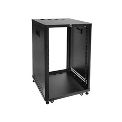 RIVECO POMU 18U Stereo & Server Rack with Caster Wheels, Rolling Network Cabi…