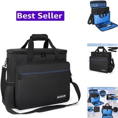Padded Mixer Gig Bag Protector DJ Controller Travel Shoulder Bag Case 16″X15″…