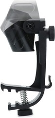 4-Pack Adjustable Drum Microphone Rim Mount Clips Snare Tom Mic Holder Black Set