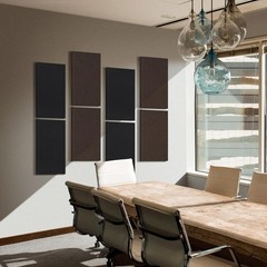 4 PCS Acoustic Panels with Hanging Bracket, 2” Thick Fiberglass Sound Proof P…