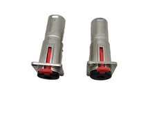 2X 1/4 TRS to3p XLR female audio Pass through feed panel mount connector adapter