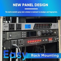 Effortless 2000W Power Supply – Rack Mount with 10 Outlets & LCD Voltage Monitor