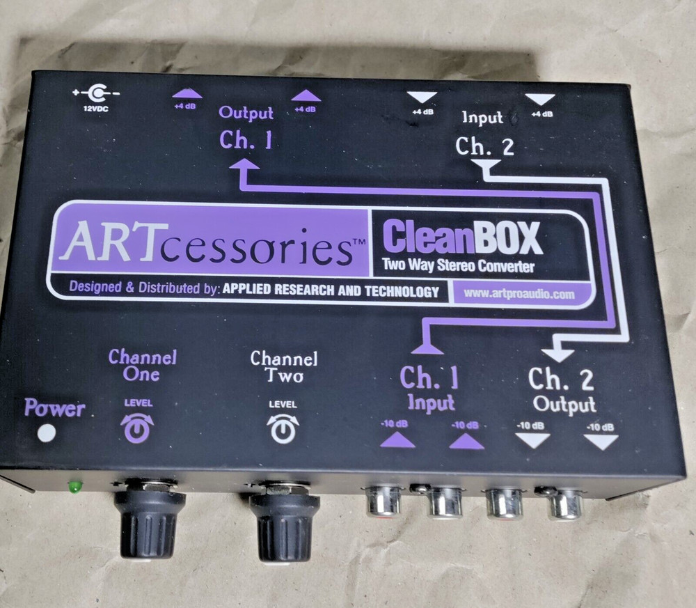 ART CleanBox Two Channel Pro/Consumer Level Converter.NOS.